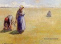 trois femmes coupant l’herbe 1886 Camille Pissarro